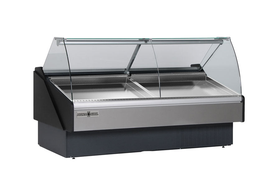 Hydra Kool - KFM-SC-50-S, 50" Curved Glass Seafood Case Self Contained