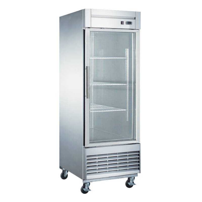 Chef AAA - TR-23BG, 27" 1 Glass Door Reach-in Refrigerator 17.7 cu. ft.