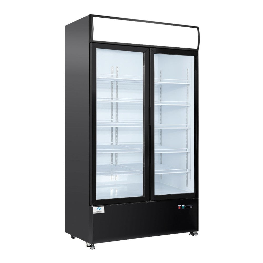 Chef AAA - LG-960M2WP 49" Commercial 2 Glass Door Refrigerator Swing Merchandiser