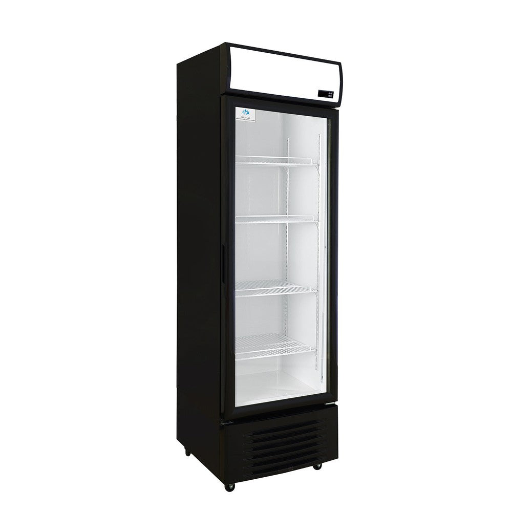 Chef AAA - LGX-426WL 24" Commercial 1 Glass Door Refrigerator Swing Merchandiser