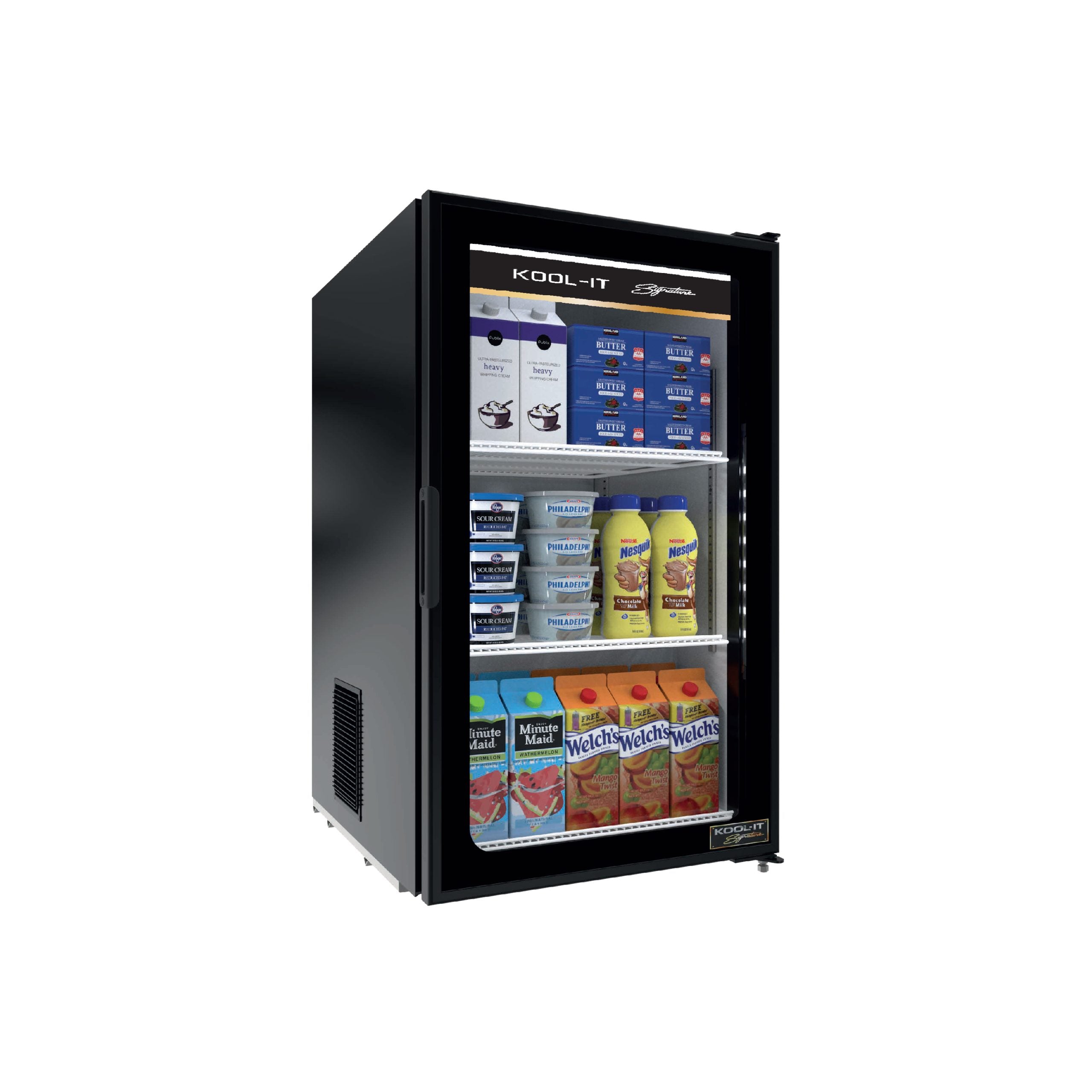 Kool-It - LX-6RB, 21" Single Glass Door Merchandiser Refrigerator