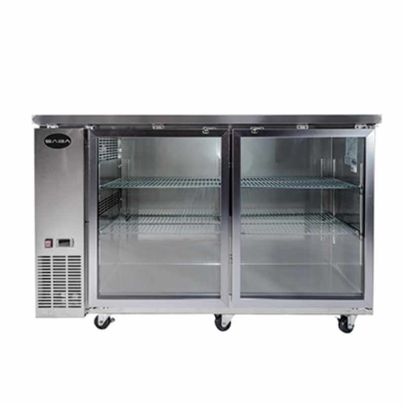 Saba - SBB-24-48GSS Commercial 48" Back Bar Refrigerator Cooler 11.8 cu. Ft