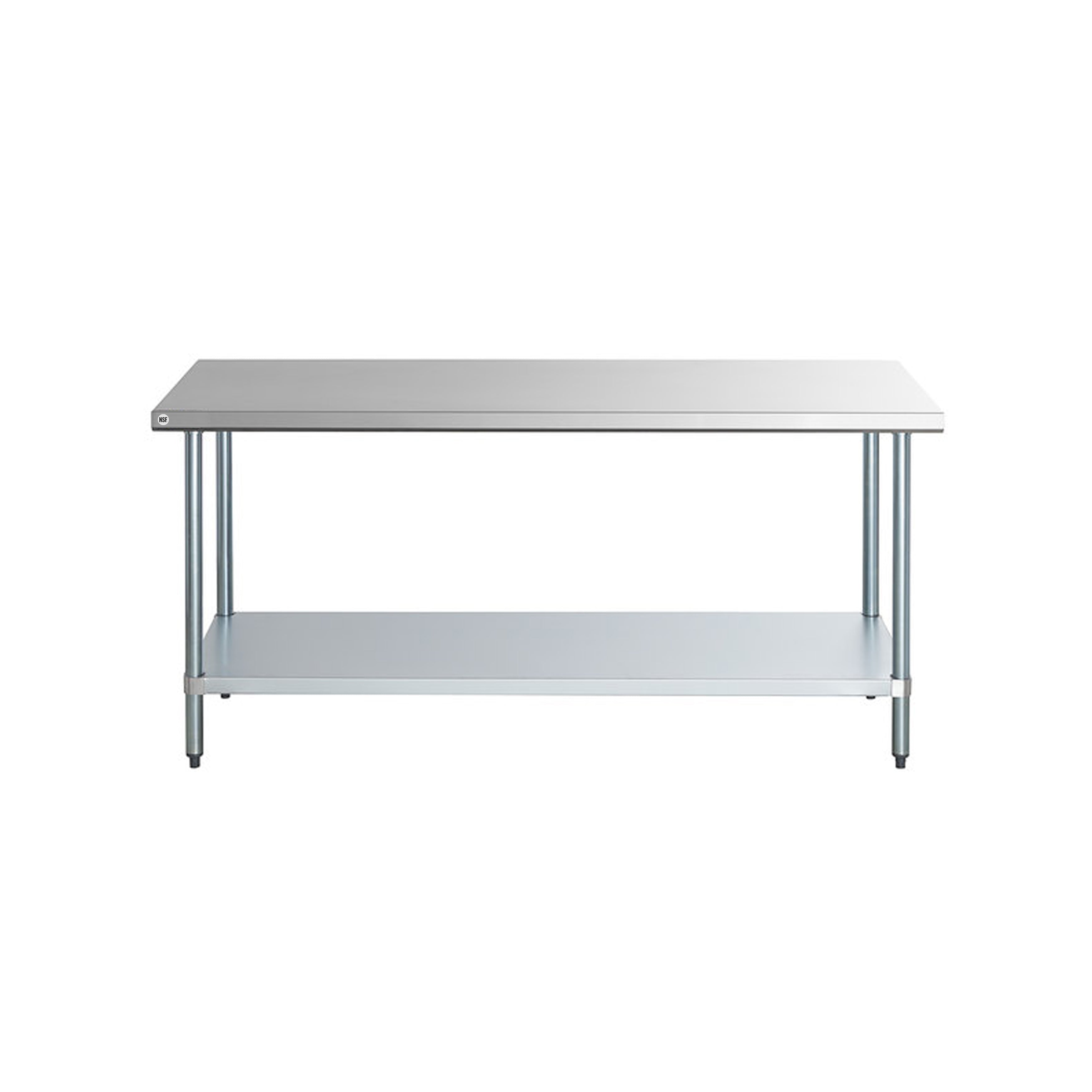 Omcan - 26044, Commercial 24" x 84" Stainless Steel Kitchen Work Table 1400lbs Heavy Duty