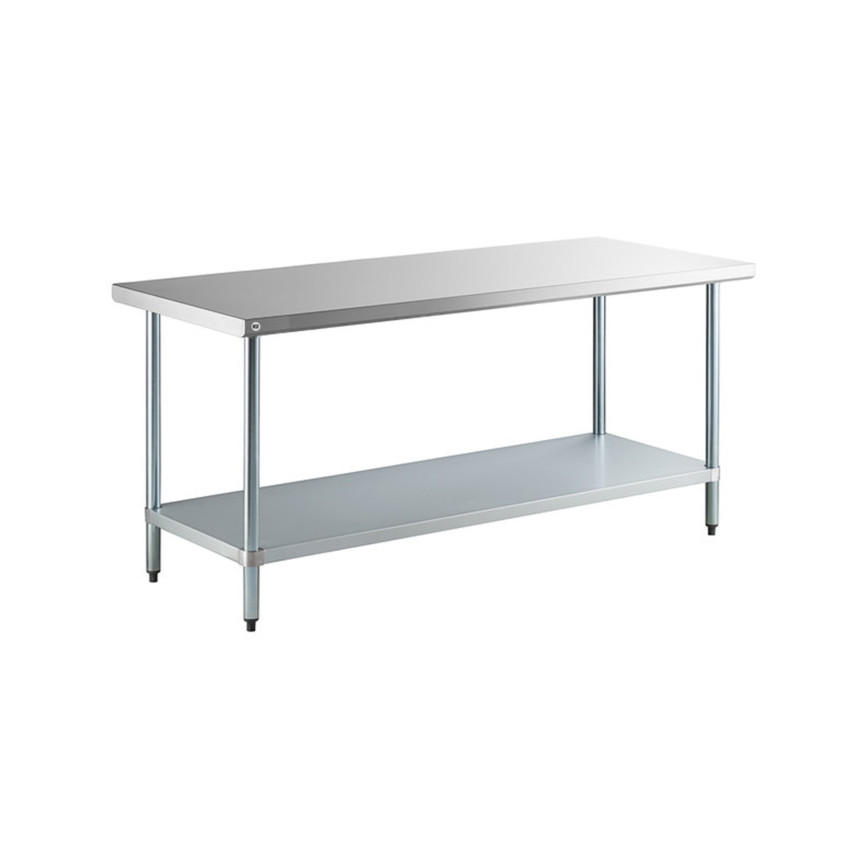 Omcan - 19139, Commercial 24" x 60" Stainless Steel Kitchen Work Table 1100lbs Heavy Duty