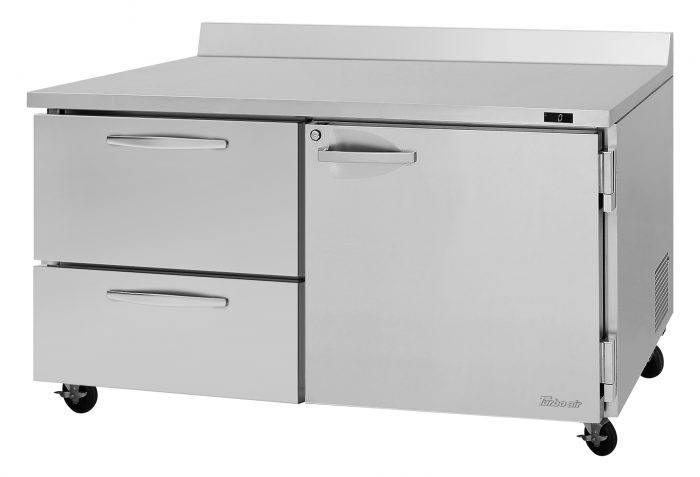 Turbo Air - PWF-60-D2R(L)-N, 1 Solid Door+2 Drawers Worktop Freezer