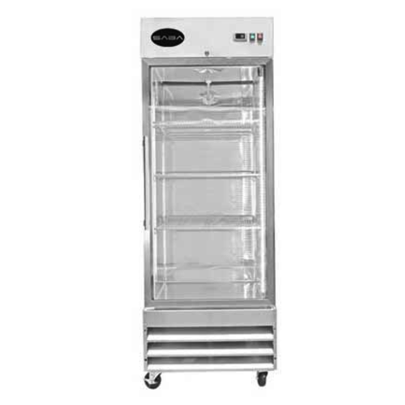 Saba - S-23FG, Commercial 1 Glass Door Reach-In Merchandiser Freezer