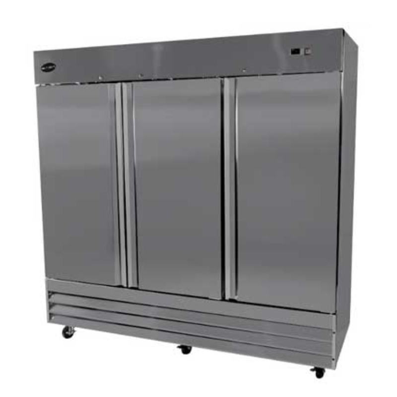 SABA - S-72F, Commercial 3 Solid Door Reach-In Freezer