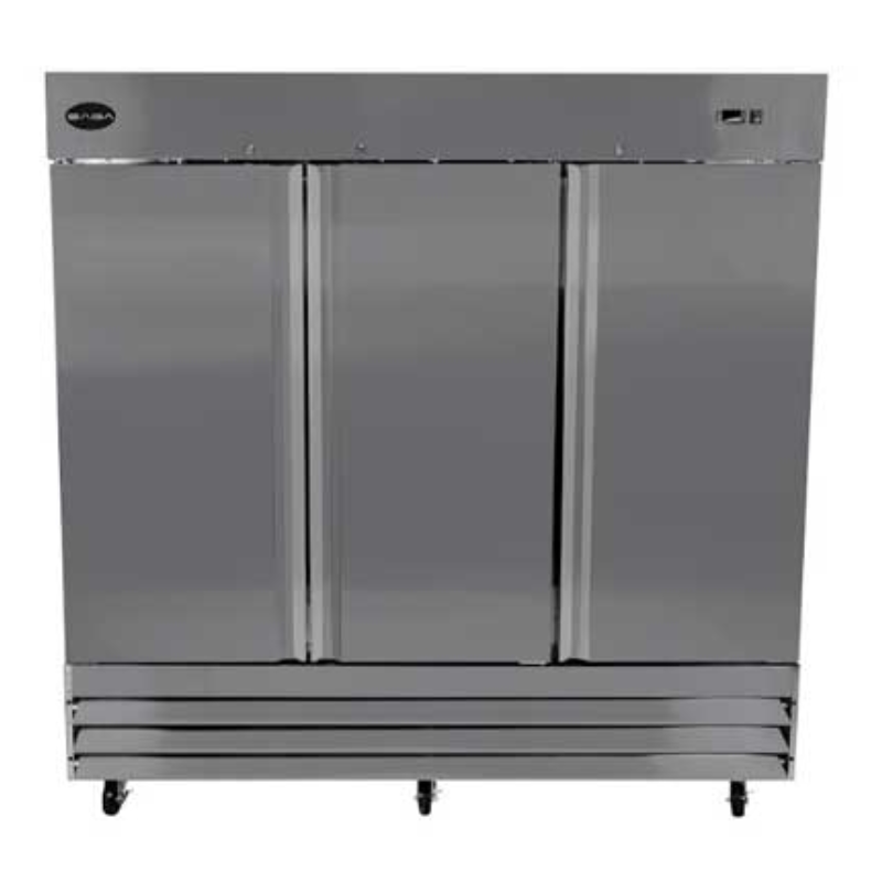 SABA - S-72F, Commercial 3 Solid Door Reach-In Freezer