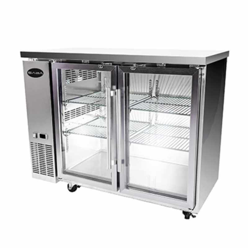 Saba - SBB-24-48GSS Commercial 48" Back Bar Refrigerator Cooler 11.8 cu. Ft