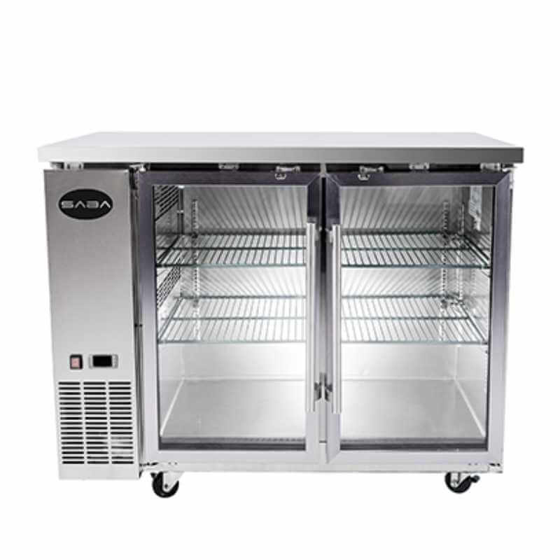 Saba - SBB-24-48GSS Commercial 48" Back Bar Refrigerator Cooler 11.8 cu. Ft