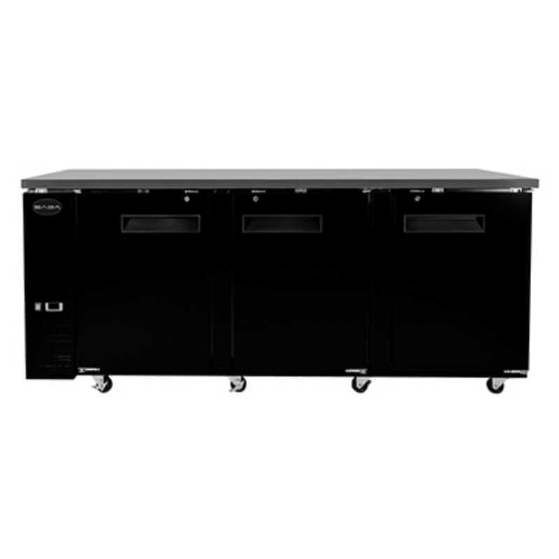 Saba - SBB-27-90B Commercial 90" Back Bar Refrigerator Cooler