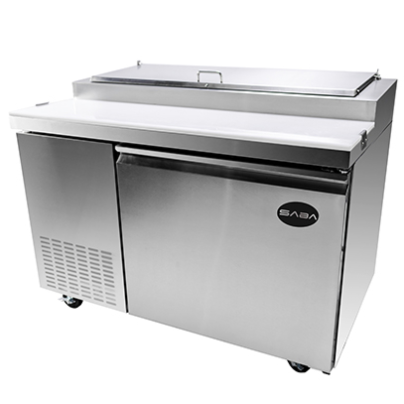 Saba - SPP-44-6 Commercial 44" 6 Pan Pizza Prep Table Refrigerator