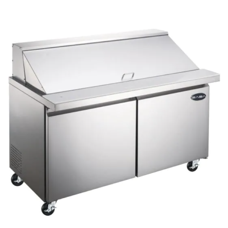 Saba - SPS-60-24M Commercial 60" 24 Pan Salad Sandwich Food Prep Table Refrigerator