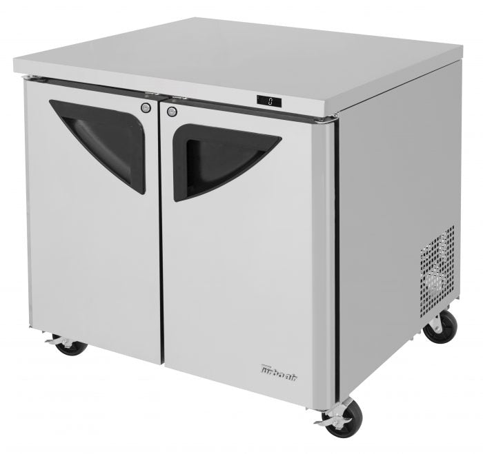 Turbo Air - TUF-36SD-N, 2 Solid Doors Undercounter Freezer