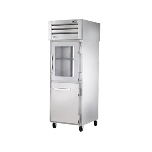 True STA1RPT-1HG/1HS-1G-HC, Commercial 27" One Section Pass Thru Refrigerator 1 Glass Door 1 Solid Door, Right Hinge