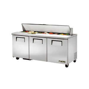 True TSSU-72-18-HC, Commercial 72" Sandwich/Salad Prep Table w/ Refrigerated Base