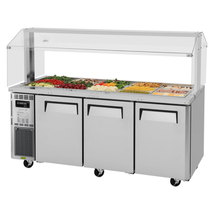 Turbo Air - JBT-72-N, Commercial 71" J Series buffet table, Three-section 18.9 cu.ft.