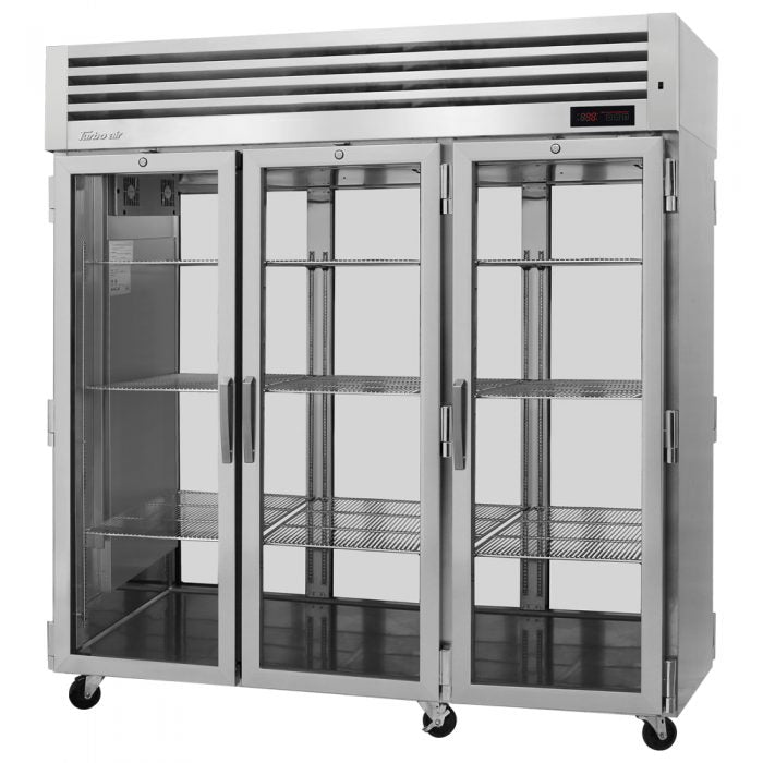 Turbo Air - PRO-77H-G-PT, Commercial PRO Series Pass-thru Heated Cabinet, Three-section 78.1 cu.ft.