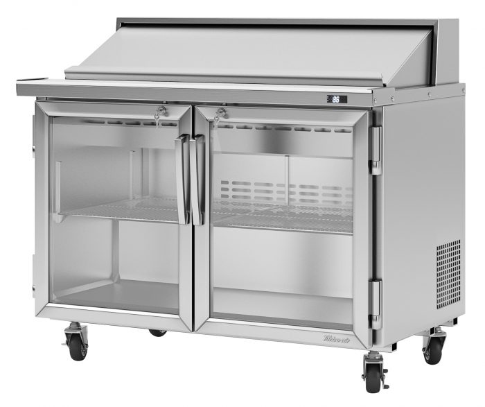 Turbo Air - PST-48-G-N, Commercial PRO Series Sandwich/Salad Unit-Glass door, (2) doors