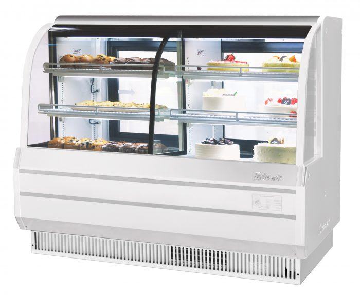 Turbo Air - TCGB-60CO-W(B)-N, Commercial Curved Glass Bakery Display Case Dry & Refrigerated Combination,