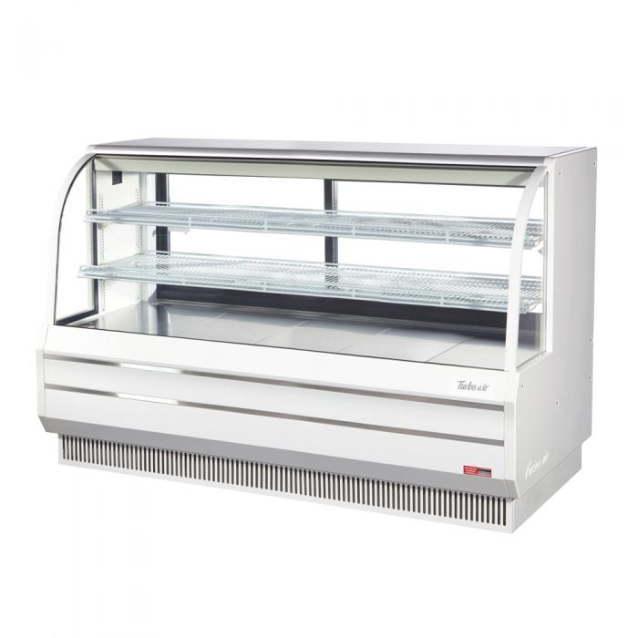 Turbo Air - TCGB-72DR-W(B), Commercial Curved Glass Bakery Case Dry