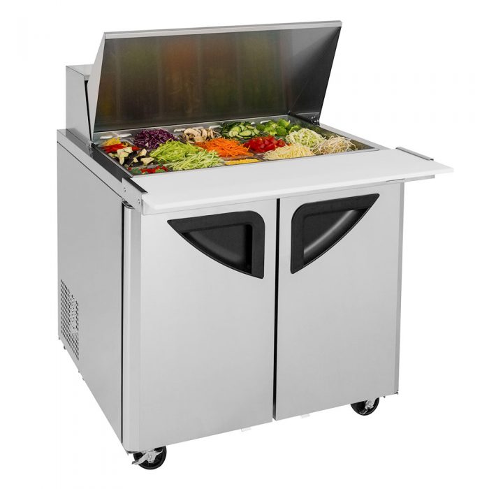 Turbo Air - TST-36SD-15-N6, Commercial Super Deluxe sandwich/salad unit, Two-section