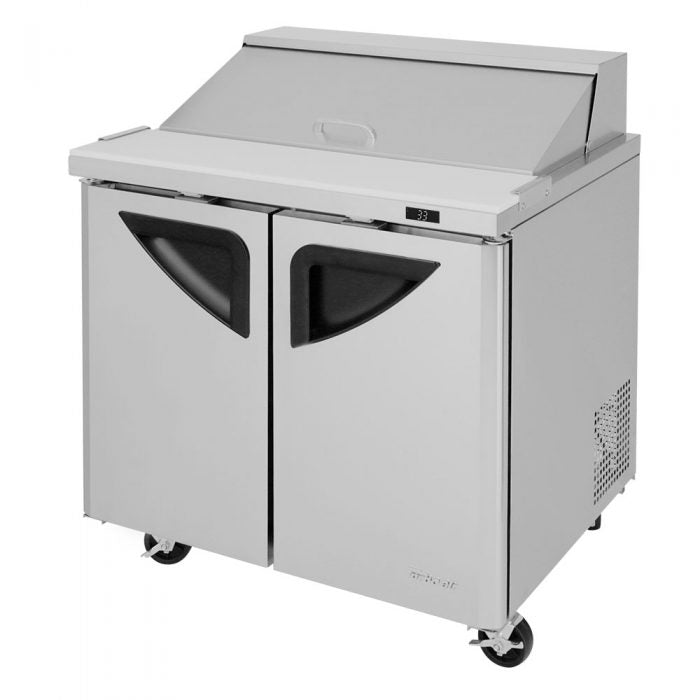 Turbo Air - TST-36SD-N6, Commercial Super Deluxe sandwich/salad unit, Two-sectio