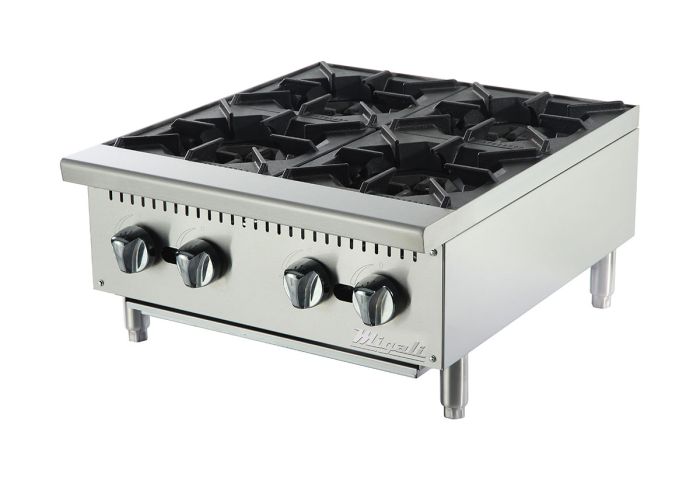 Migali - C-HP-4-24, Commercial 24" Hot Plate 4 Burner BTU100000