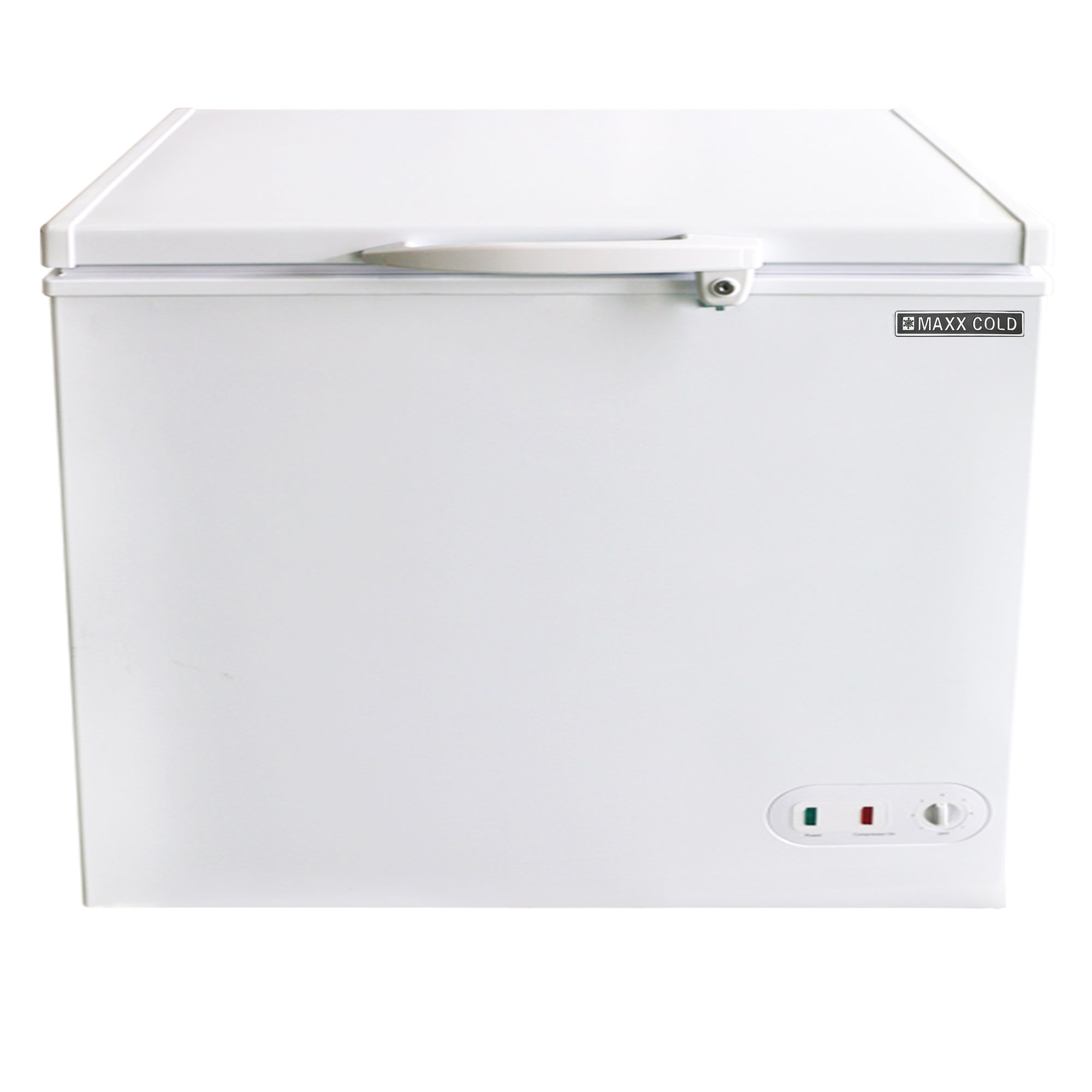 Maxx Cold - MXSH7.0SHC Compact Chest Freezer with Solid Top, 37.8"W, 7 cu. ft. Storage Capacity, Locking Lid, Garage Ready, in White