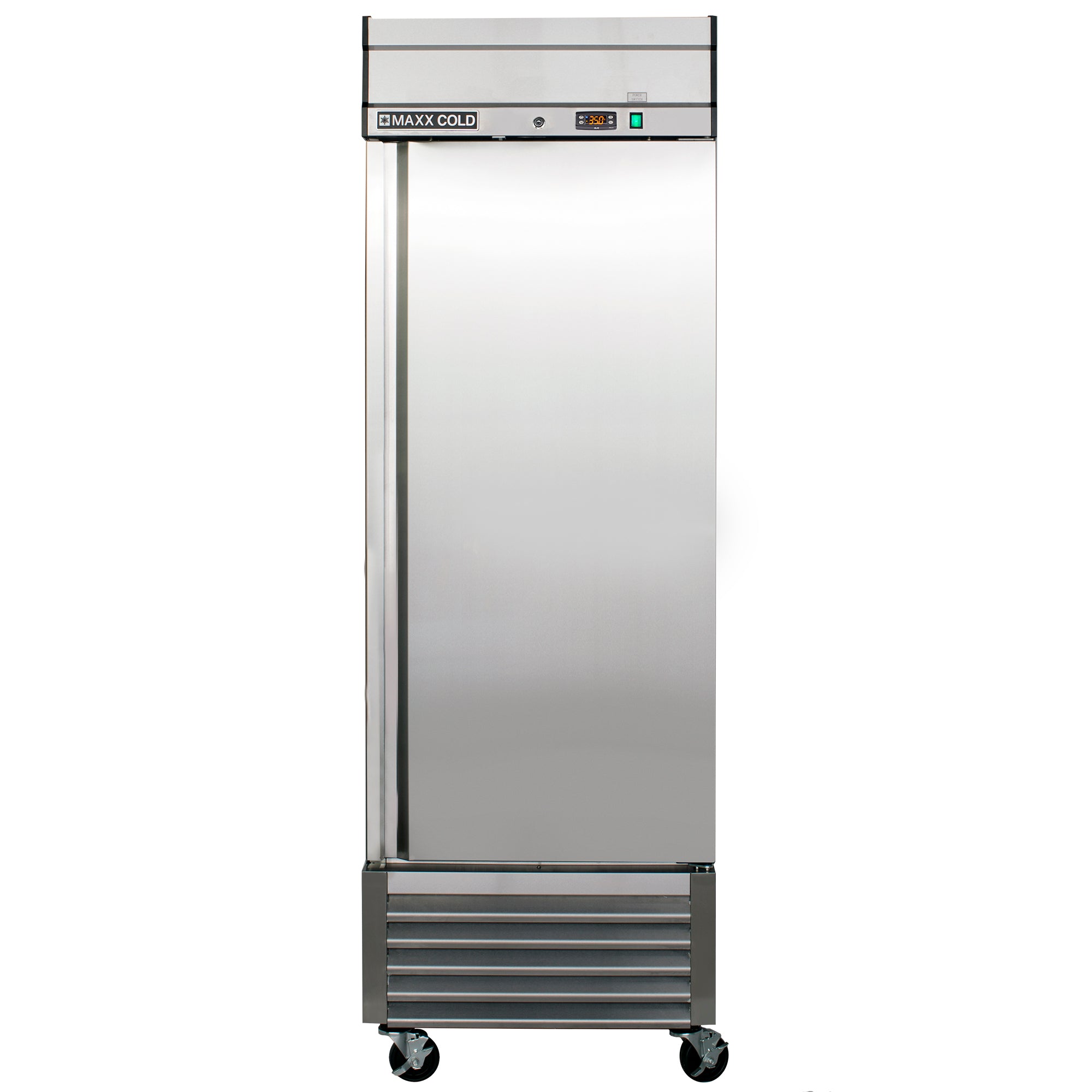 Maxx Cold - MXSR-23FDHC Single Door Reach-In Refrigerator, Bottom Mount, 27"W, 23 cu. ft. Storage Capacity, in Stainless Steel