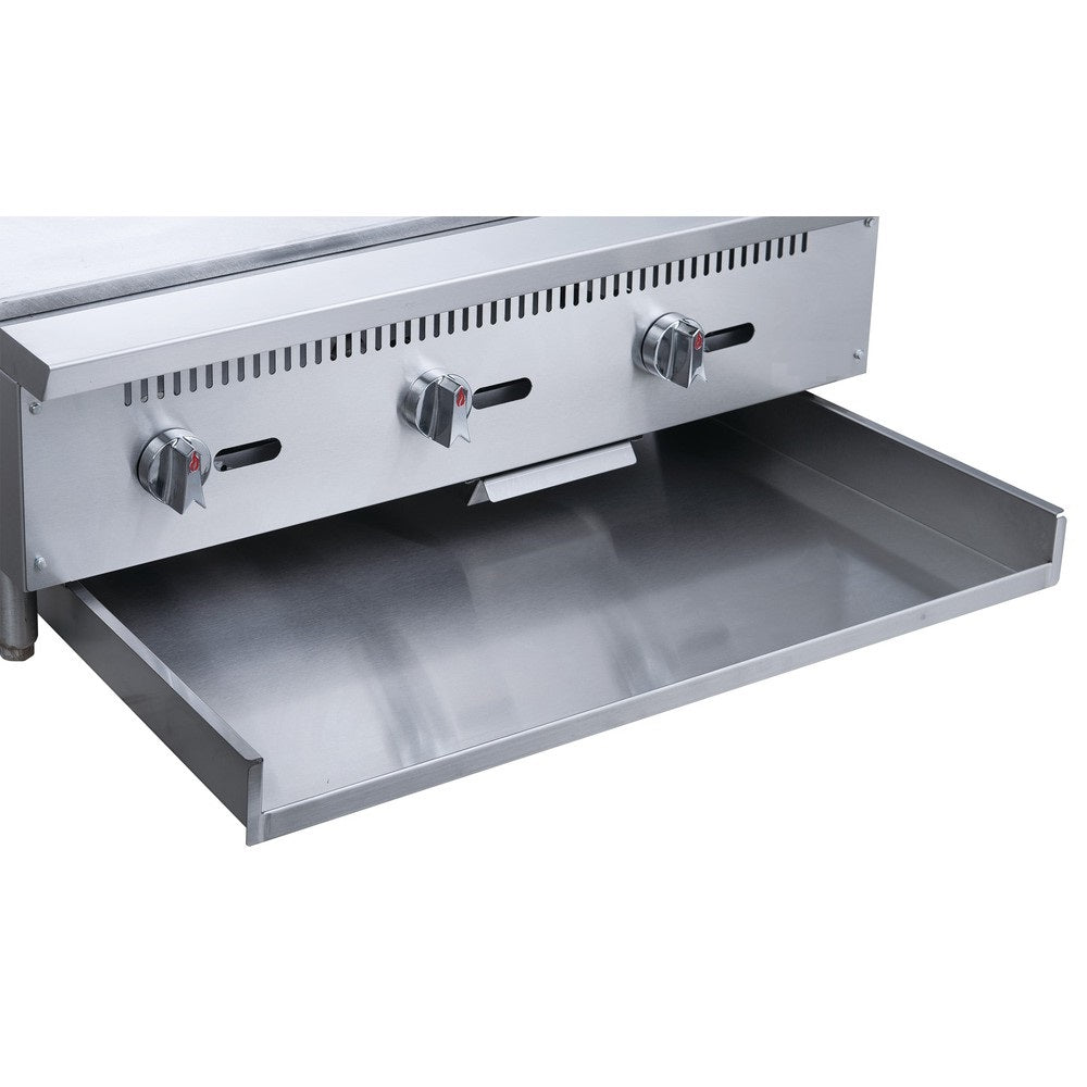 Dukers - DCGM60 60" NG/LP Gas Manual Countertop Griddle