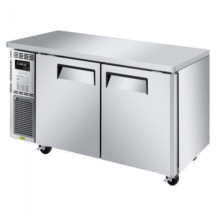 Turbo Air - JUF-60S-N, 2 Solid Doors Undercounter Freezer, Side Mount - Narrow