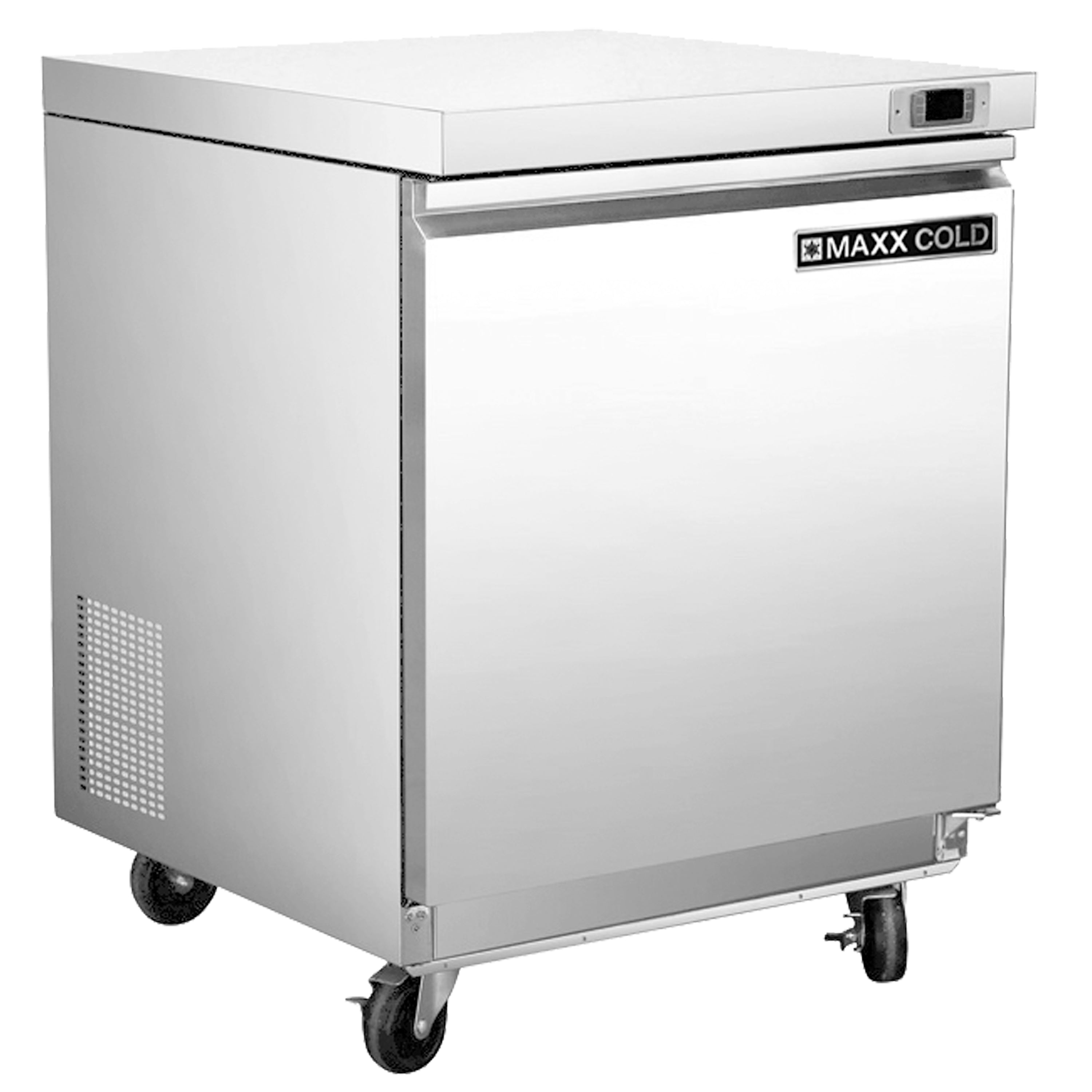 Maxx Cold - MXSR29UHC Single Undercounter Refrigerator, 29" W, 6.7 cu. ft Storage Capacity, in Stainless Steel