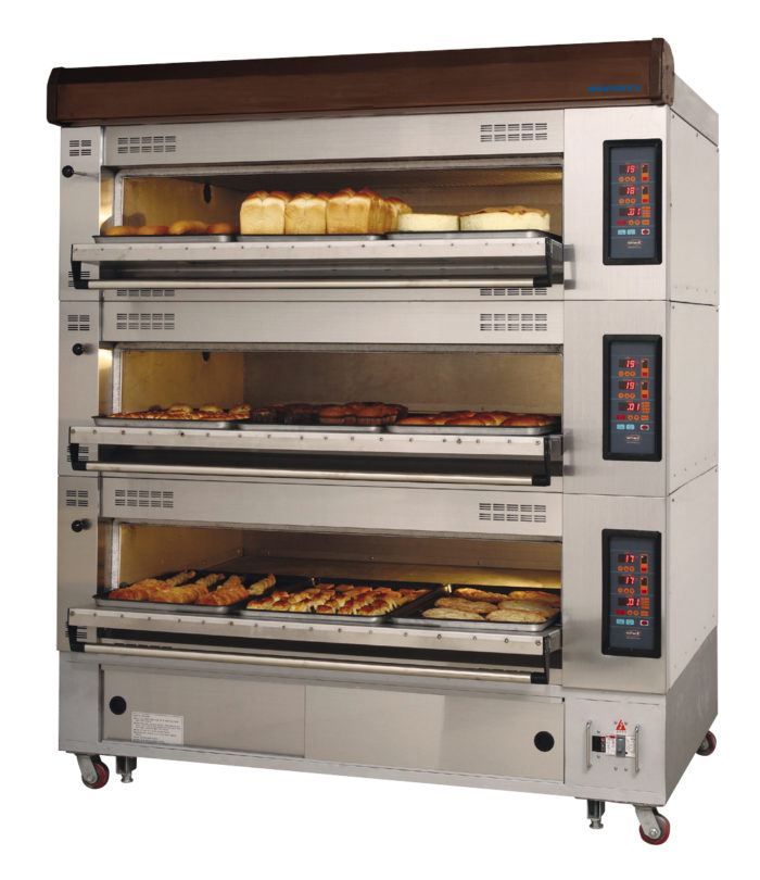 Gk & Radiance - RBDO-43 , Deck Ovens, 4 Trays 3 Tiers, Tray Size 16" x 24"