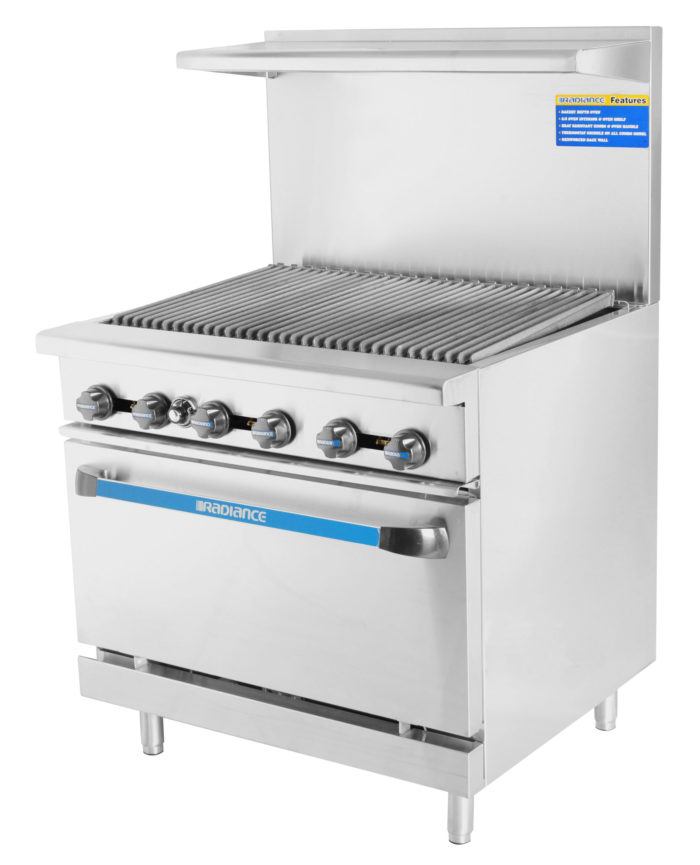 Gk & Radiance - TAR-36RB , 36" Wide, 36" Radiant Broiler Top, 1 Standard Oven