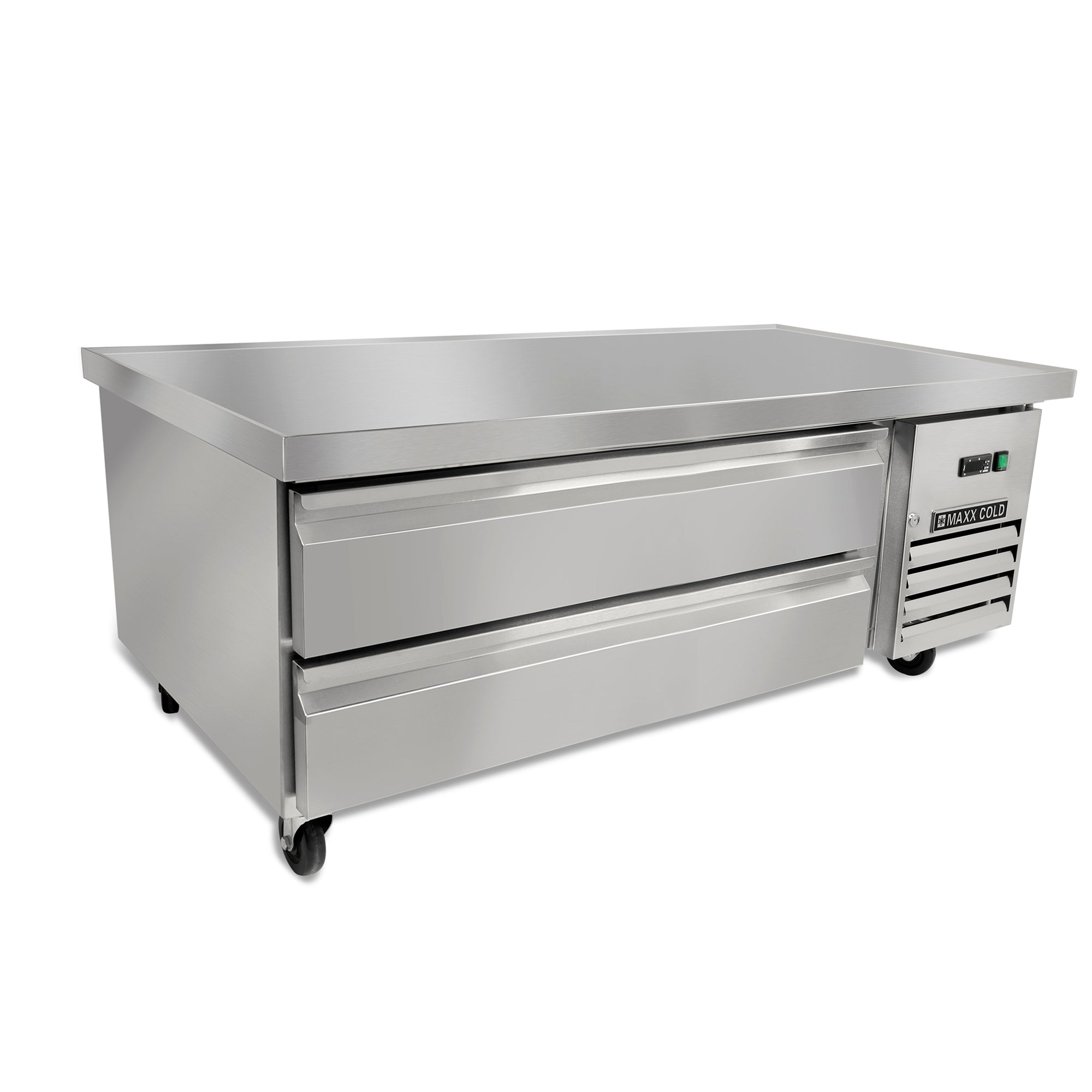 Maxx Cold - MXCB60HC Two-Drawer Refrigerated Chef Base, 62"W, 8.8 cu. ft. Storage Capacity, in Stainless Steel