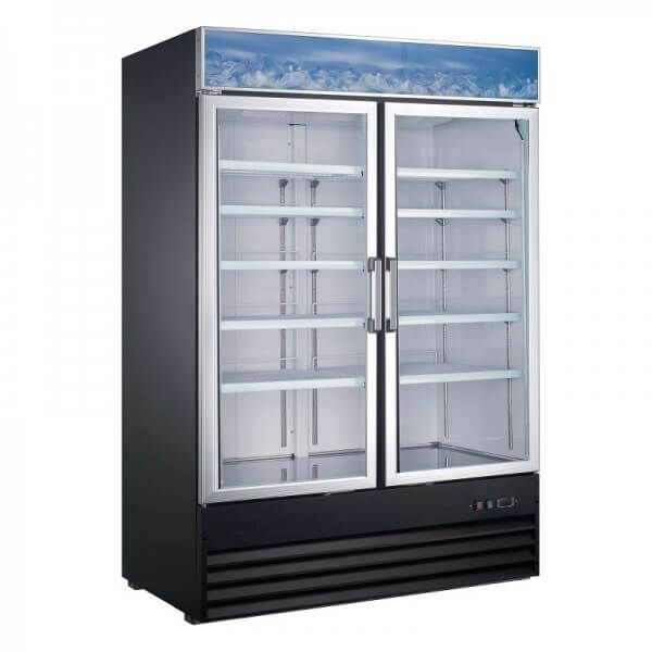 U-Star - USRFS-2D/54, 2-Door Refrigerator Merchandiser 54"W